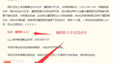 2026世界杯大彩票投注：25胜20负，34战27胜焦点战前瞻